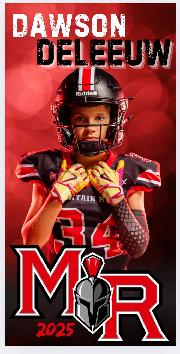 Fully Customized Player Banners – 20x40