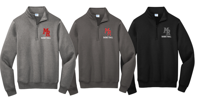 MRHS Basketball Fleece 1/4 Zip